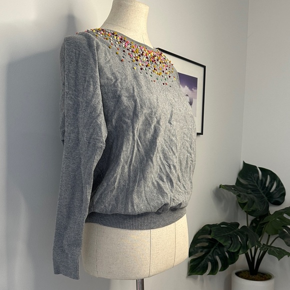Anthropologie light gray sweater - Picture 2 of 5